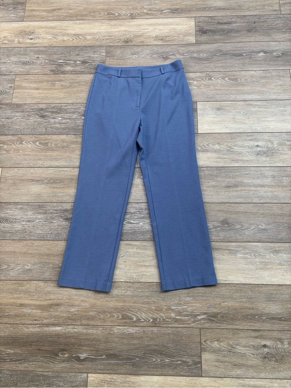 J. McLaughlin Pants Sz 8 Blue Office Quiet Luxury Spring Preppy Effortless Chic